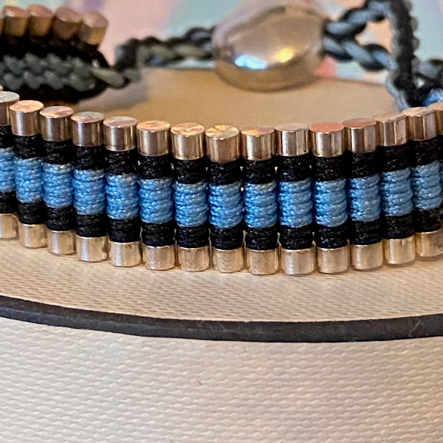 Links of London Blue and Black Sterling Silver Friendship Bracelet