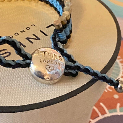 Links of London Blue and Black Sterling Silver Friendship Bracelet