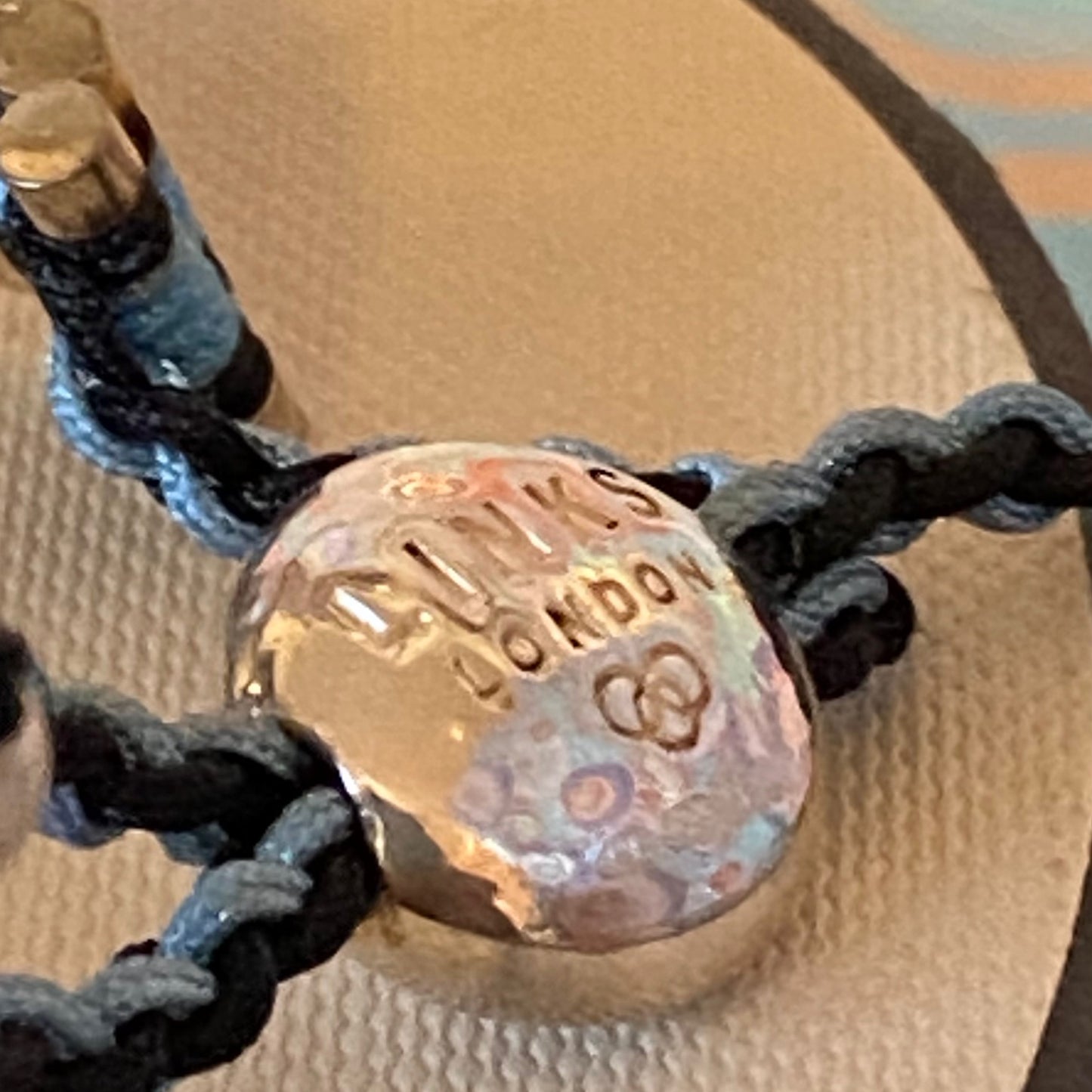 Links of London Blue and Black Sterling Silver Friendship Bracelet