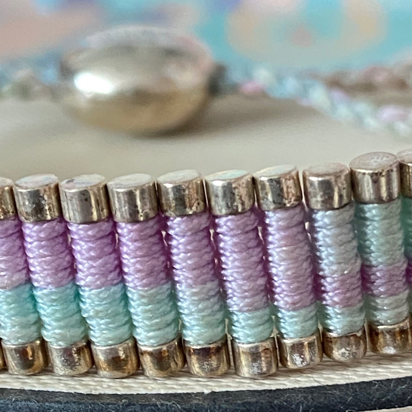 Links of London Light pastels Rainbow effect cord Sterling Silver Friendship Bracelet