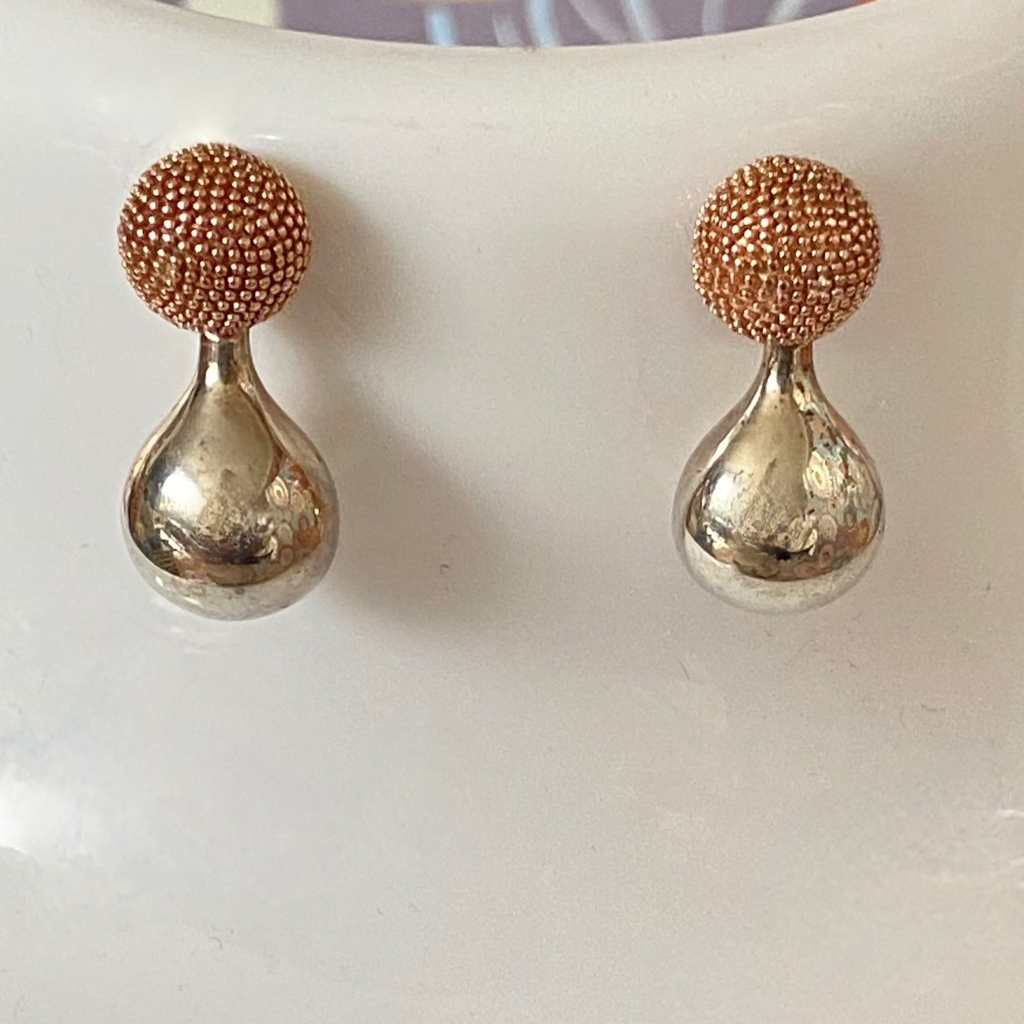 Links Of London Sterling Silver 18kt Vermeil Masquerade Studs