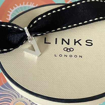 Links of London Sterling Silver Letter V Charm