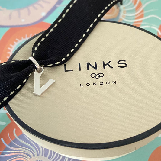 Links of London Sterling Silver Letter V Charm