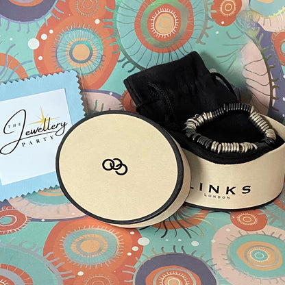 Links of London Black and Silver Sweetie Bracelet  - 15cm