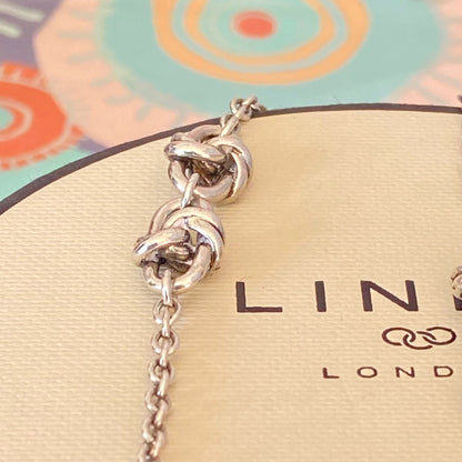 Sterling Silver Links of London long Necklace with Classic Knots