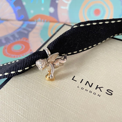 Links Of London Sterling Silver Cupid Angel Charm New!