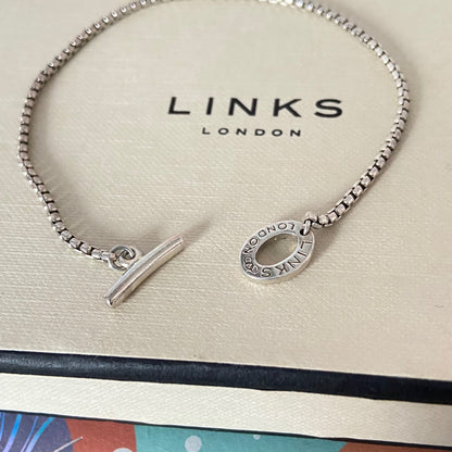 Links of London Sterling Silver Box Belcher Bracelet