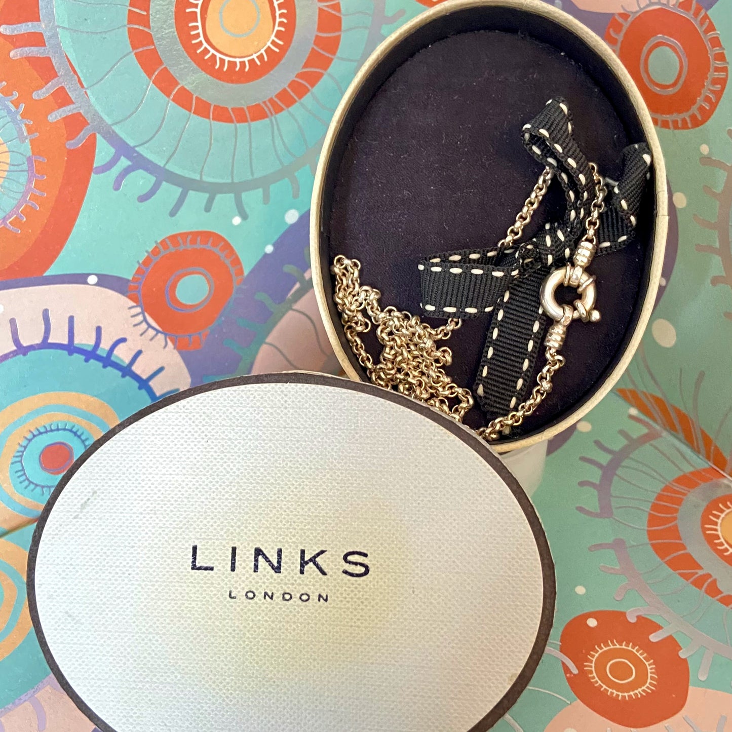 Links of London Sterling Silver Belcher Necklace with Senorita Clasp - 42cm