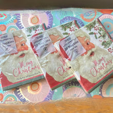 Load image into Gallery viewer, 3 x 20/3ply Merry Christmas Festive Napkins , Santa Claus design can be used for decoupage
