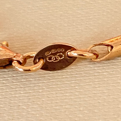 Three Strand Links of London Sterling Silver 18kt Gold Vermeil Essentials Bracelet with Beads – 17.5cm.