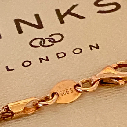 Three Strand Links of London Sterling Silver 18kt Gold Vermeil Essentials Bracelet with Beads – 17.5cm.