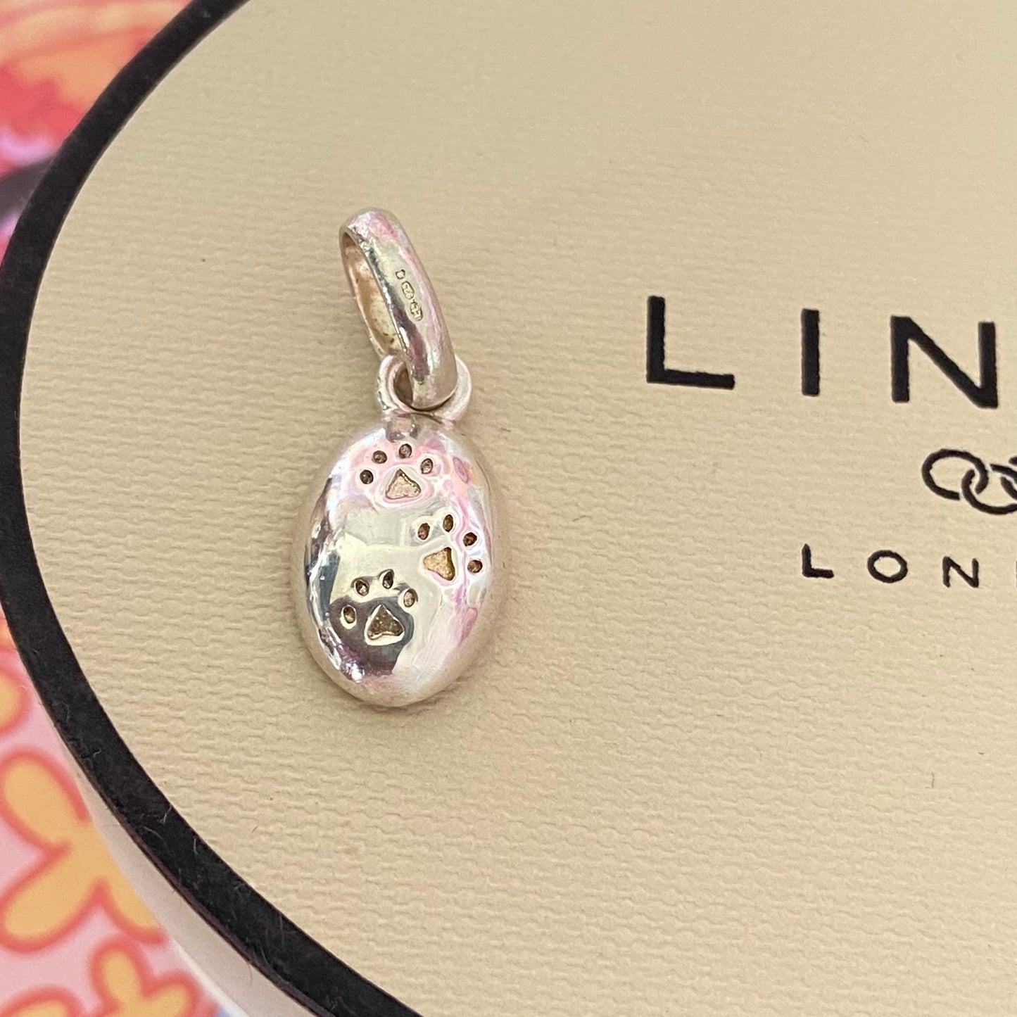 Links of London Paw Print Pebble Charm