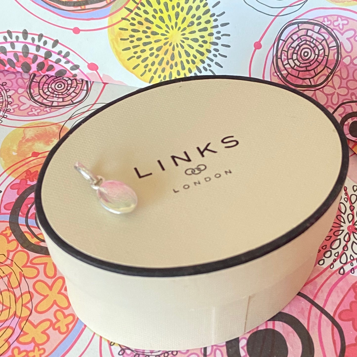Links of London Paw Print Pebble Charm