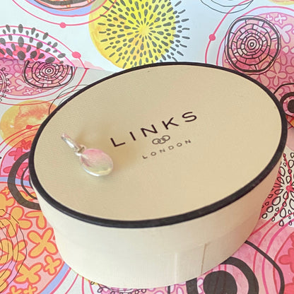 Links of London Paw Print Pebble Charm
