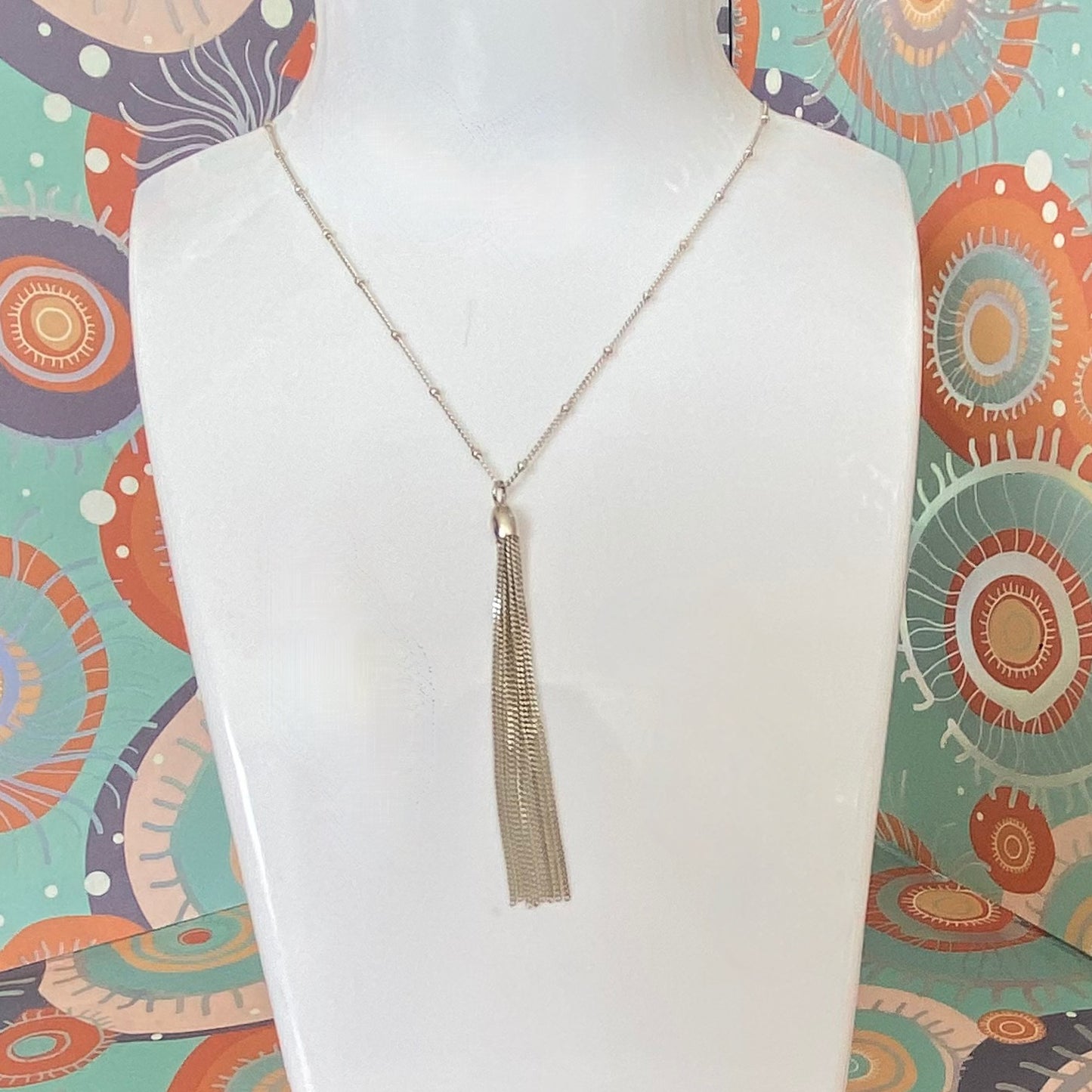 Links of London Sterling Silver Silk Row Necklace