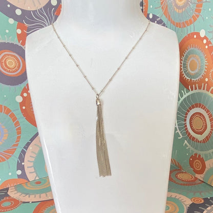 Links of London Sterling Silver Silk Row Necklace