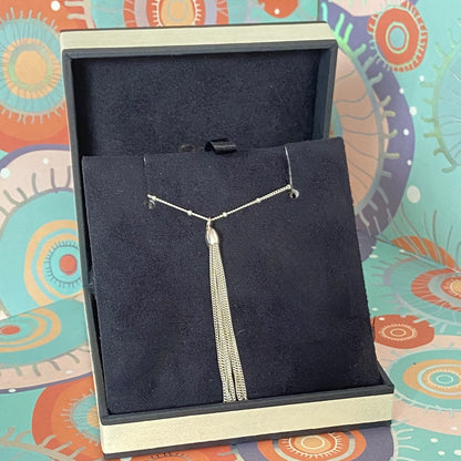 Links of London Sterling Silver Silk Row Necklace