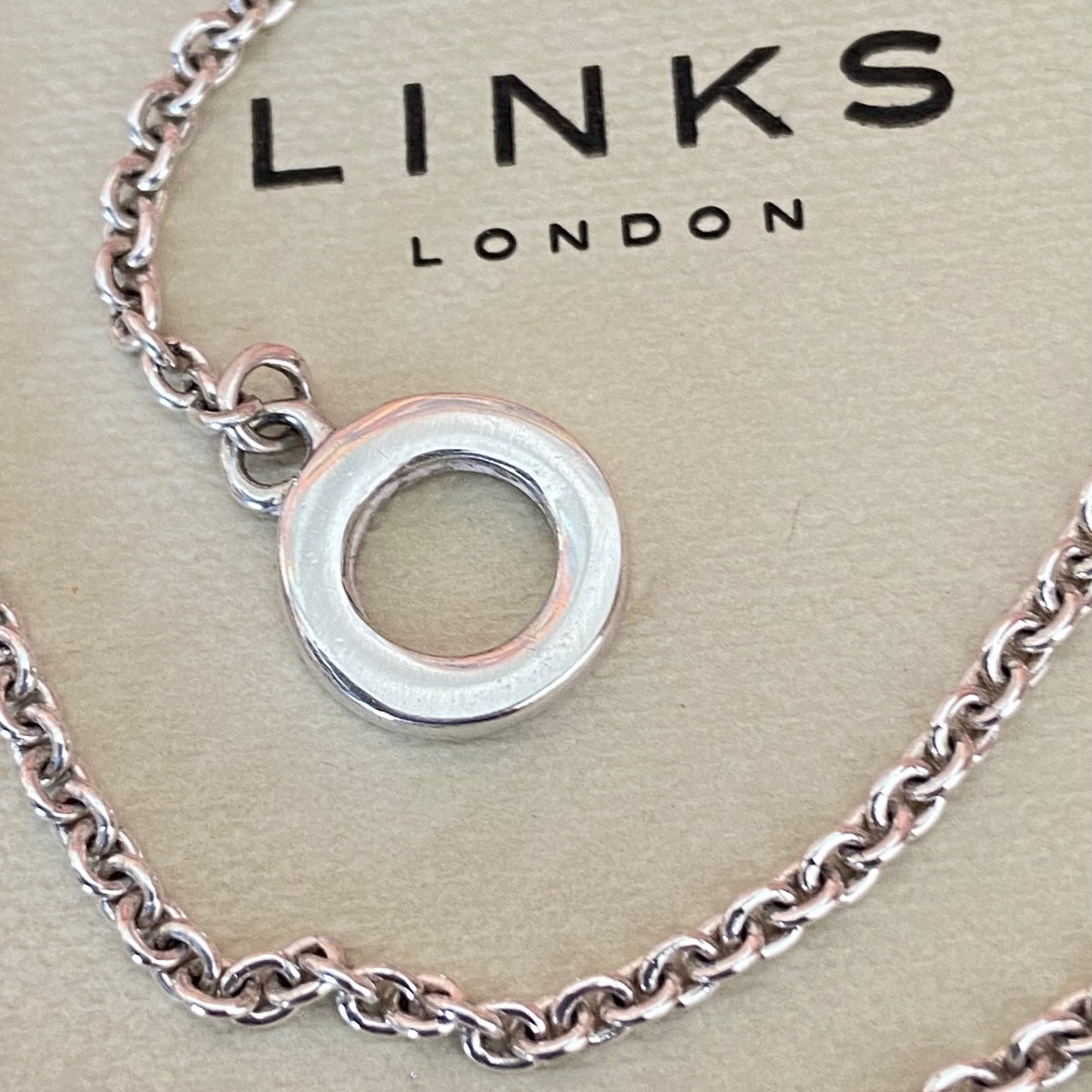 Links of London Sterling Silver Delicate Chain Necklace with a T Bar Clasp