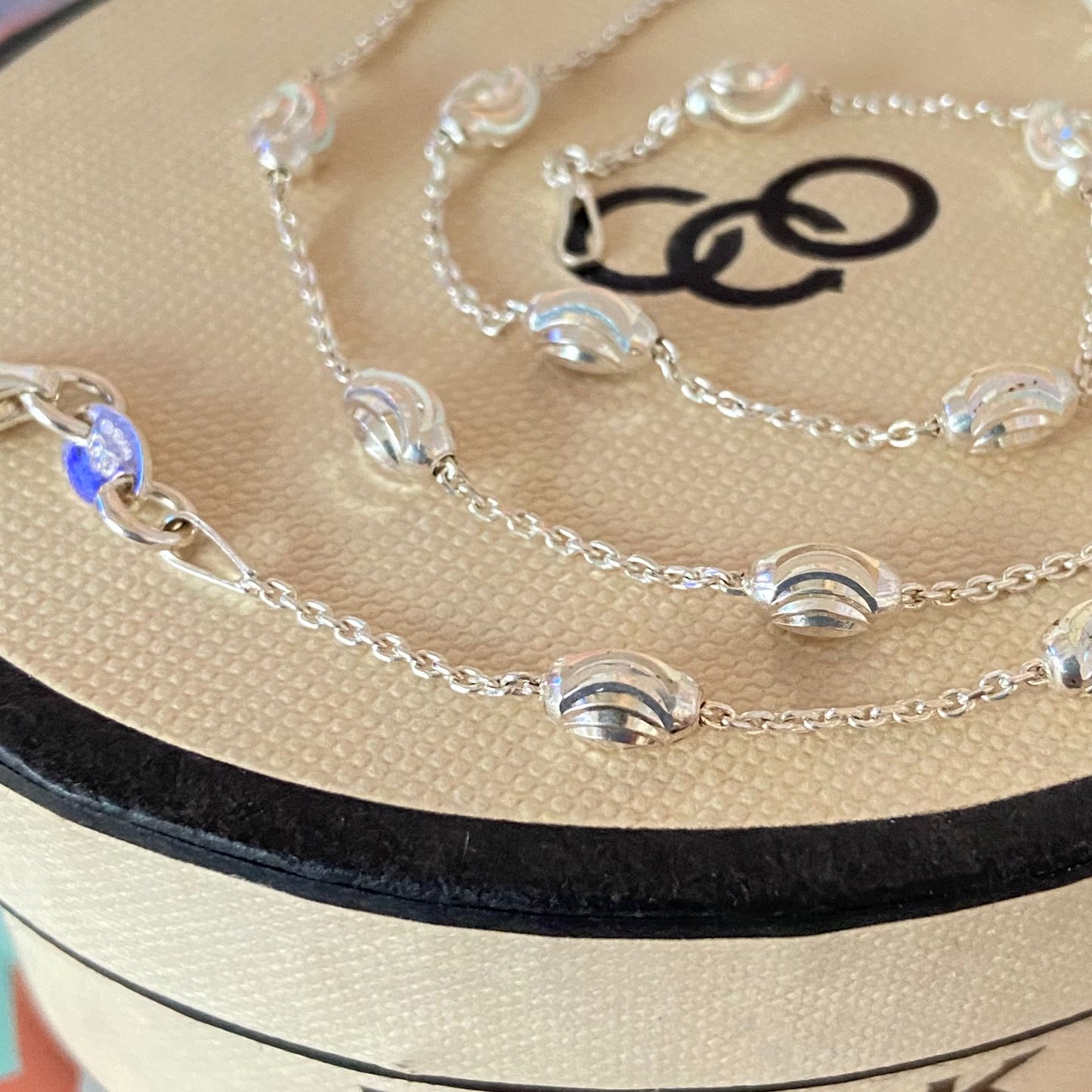 Links of London Sterling Silver Essentials Beaded Necklace – 45cm