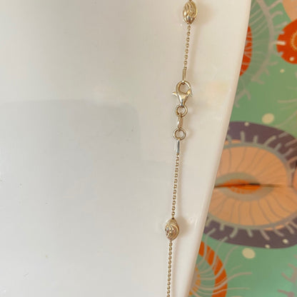 Links of London Sterling Silver Essentials Beaded Necklace – 80cm