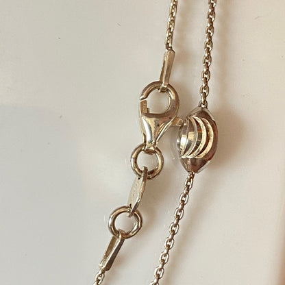 Links of London Sterling Silver Essentials Beaded Necklace – 80cm