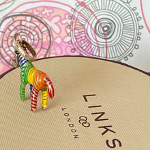 Load image into Gallery viewer, Links of London Enamel Rainbow Zebra charm crafted from Sterling Silver -New. Be the first to love this
