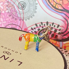 Load image into Gallery viewer, Links of London Enamel Rainbow Zebra charm crafted from Sterling Silver -New. Be the first to love this
