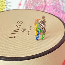 Load image into Gallery viewer, Links of London Enamel Rainbow Zebra charm crafted from Sterling Silver -New. Be the first to love this

