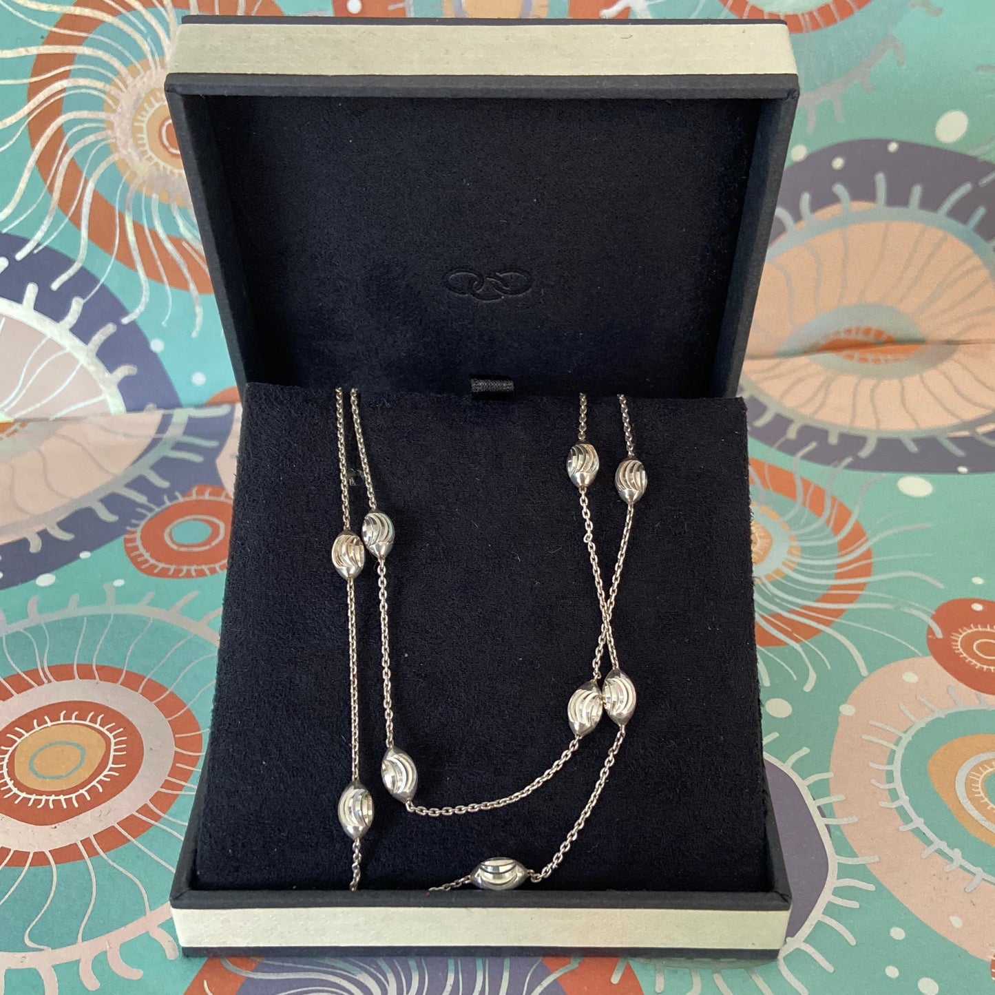 Links of London Sterling Silver Essentials Beaded Necklace – 80cm