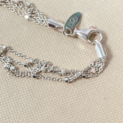 Links of London Multi Strand Knot Necklace with Tassel