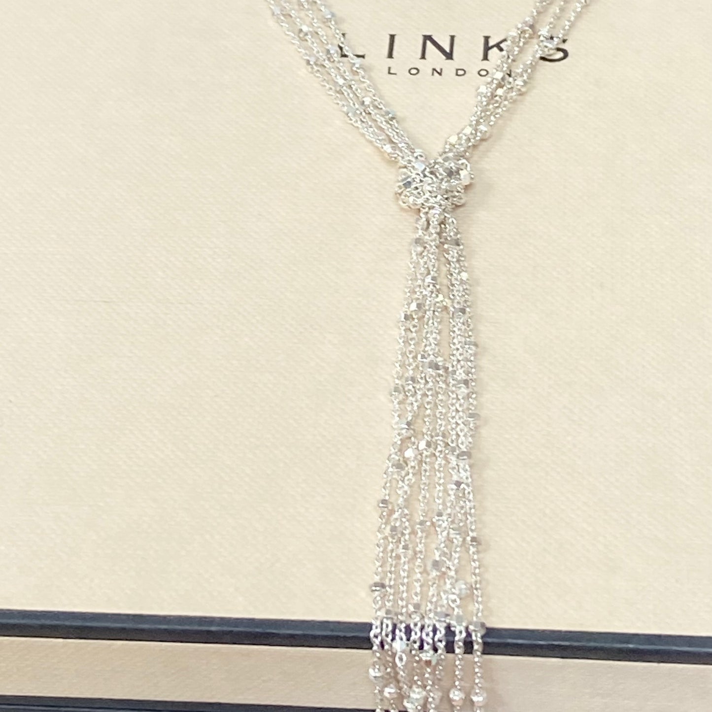 Links of London Multi Strand Knot Necklace with Tassel