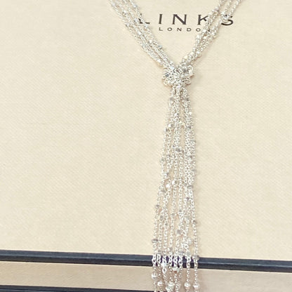 Links of London Multi Strand Knot Necklace with Tassel