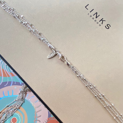 Links of London Multi Strand Knot Necklace with Tassel