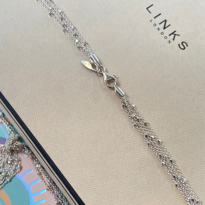 Links of London Multi Strand Knot Necklace with Tassel