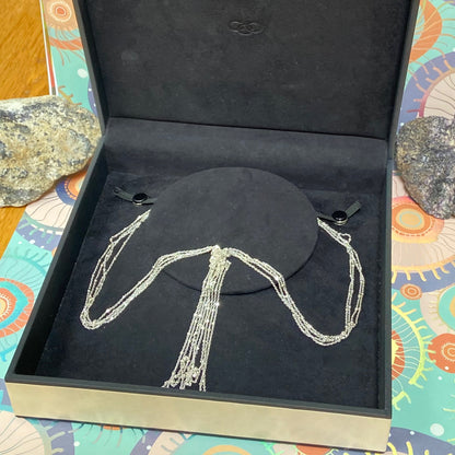 Links of London Multi Strand Knot Necklace with Tassel