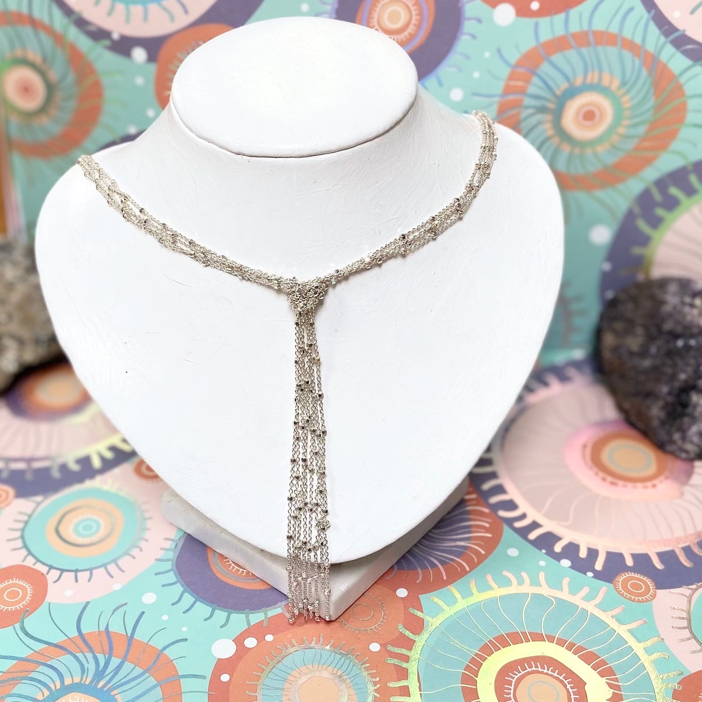 Links of London Multi Strand Knot Necklace with Tassel