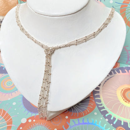 Links of London Multi Strand Knot Necklace with Tassel