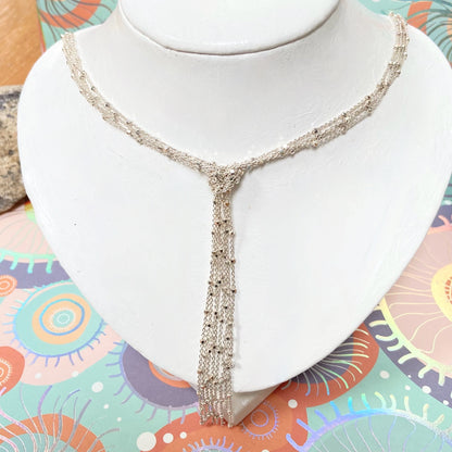 Links of London Multi Strand Knot Necklace with Tassel