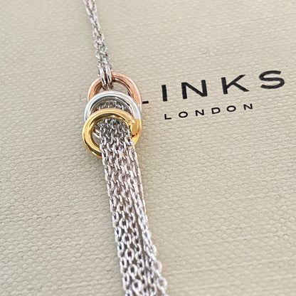 Links of London Sterling Silver Aurora Chain drop Necklace  New!