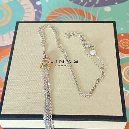 Links of London Sterling Silver Aurora Chain drop Necklace  New!