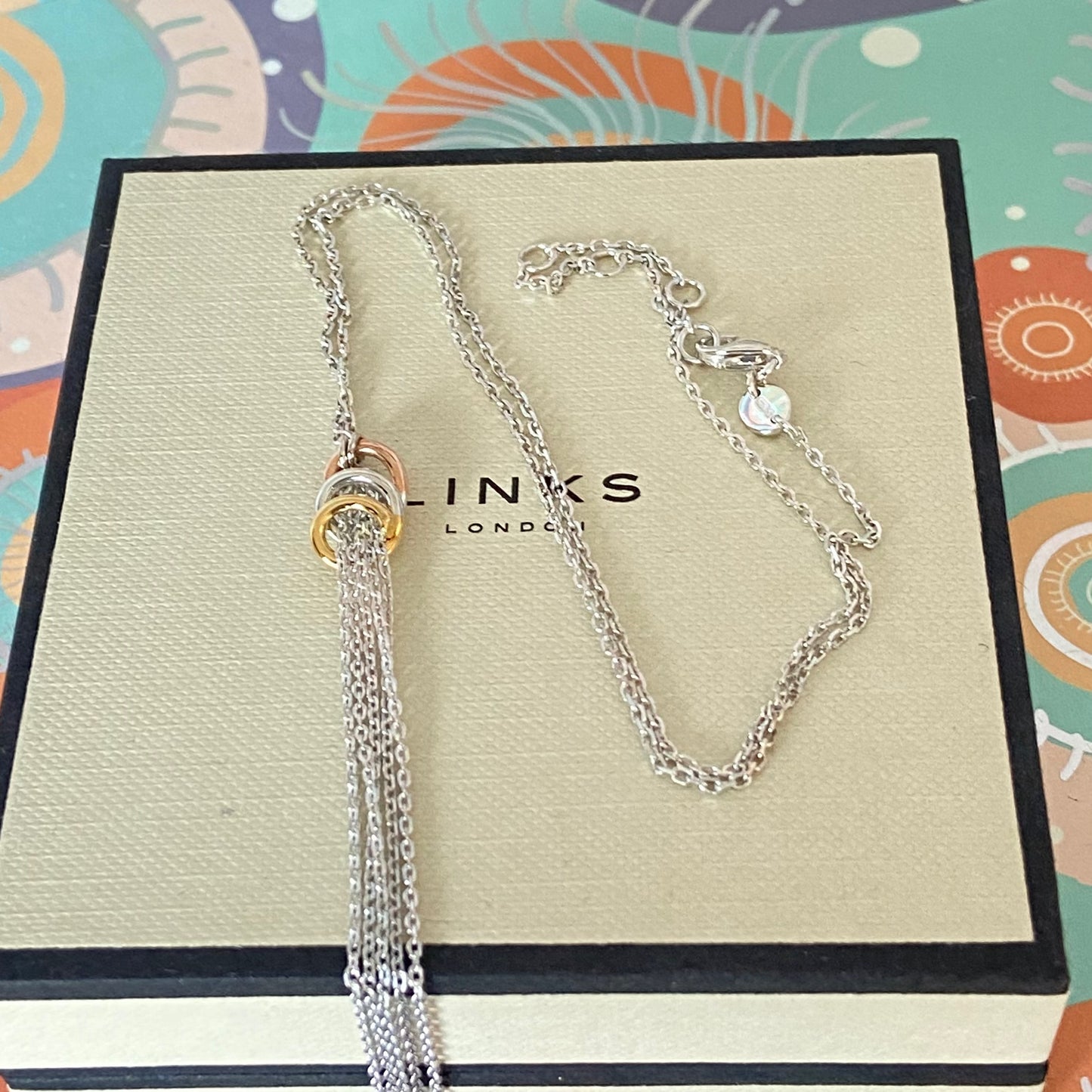 Links of London Sterling Silver Aurora Chain drop Necklace  New!