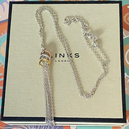 Links of London Sterling Silver Aurora Chain drop Necklace  New!