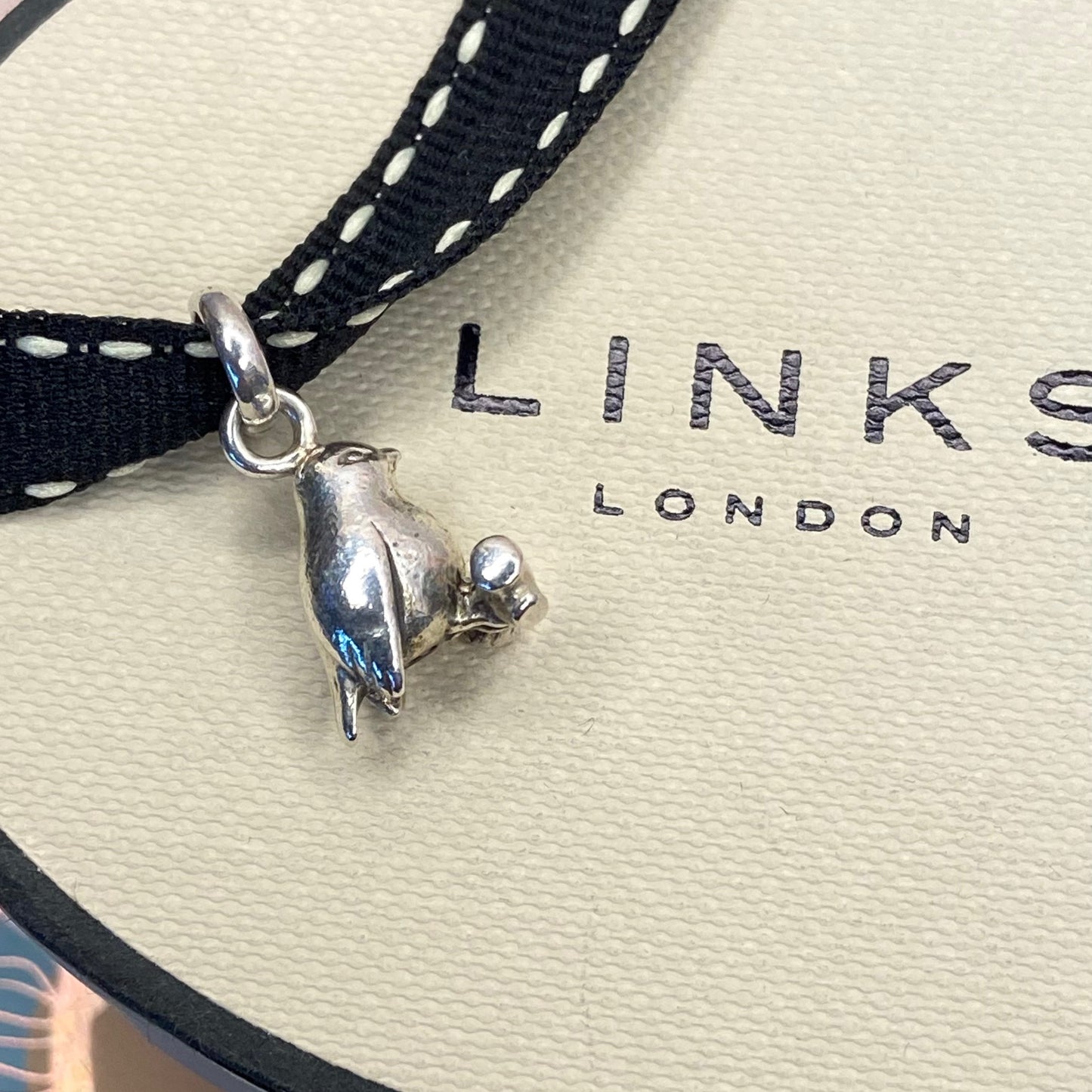 Preloved Links of London Sterling Silver Rare Robin Charm