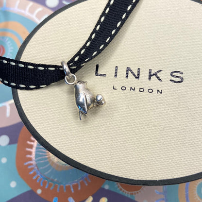 Preloved Links of London Sterling Silver Rare Robin Charm