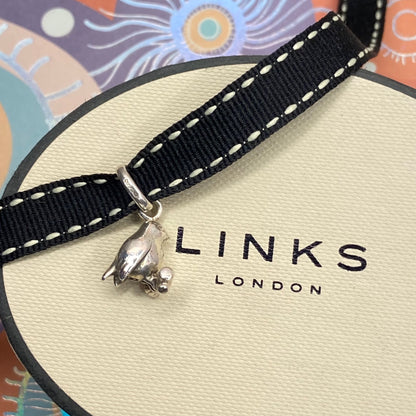 Preloved Links of London Sterling Silver Rare Robin Charm