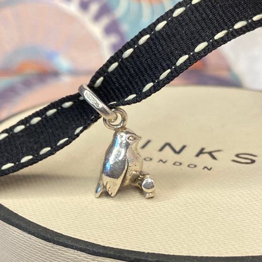 Preloved Links of London Sterling Silver Rare Robin Charm