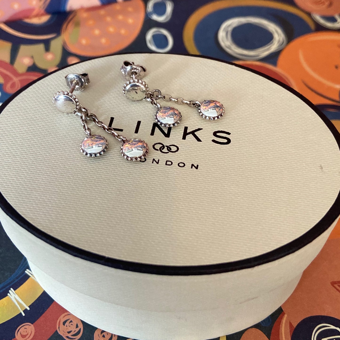 Links of London Amulet Silver Drop Earrings