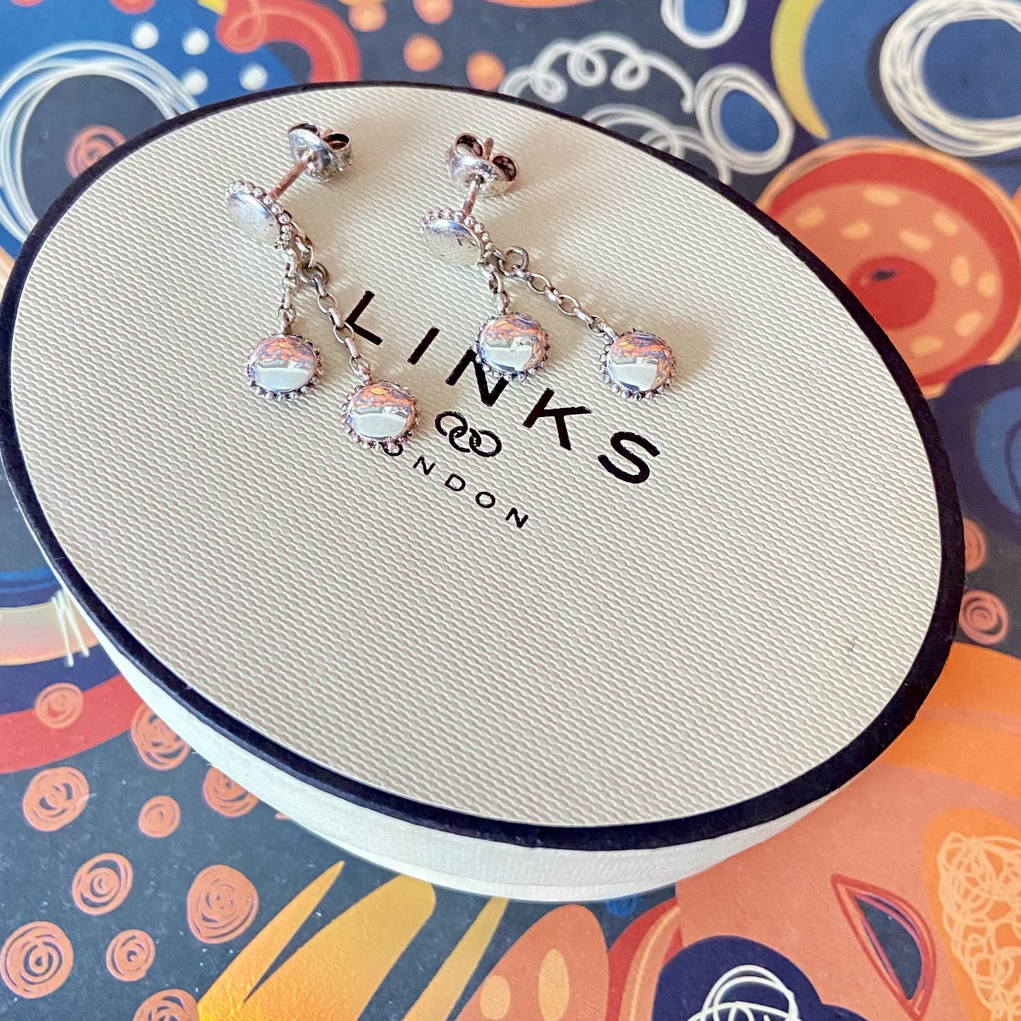 Links of London Amulet Silver Drop Earrings