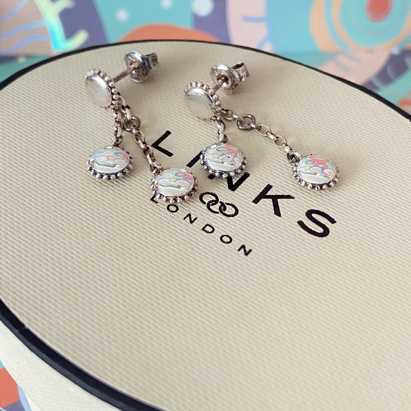 Links of London Amulet Silver Drop Earrings