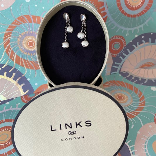 Links of London Amulet Silver Drop Earrings